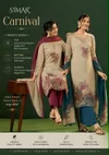 Carnival By Glossy Organza Digital Printed Dress Material